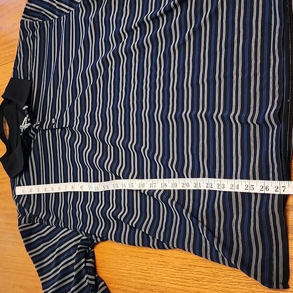 Champions Tour Golf Black and Blue Polo Shirt Classic Stripes - Picture 7 of 10